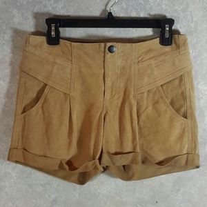 A.L.C. $595 Luxury 100% Goat Leather High Rise Shorts 2
